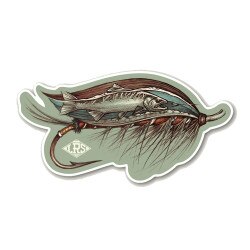 Lakes Rivers Streams Spey Fly Decal in One Color